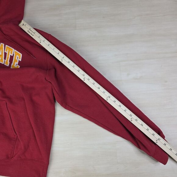 Vintage Champion Iowa‎ State University Sweatshirt Red Hoodie Spellout Size XL - Picture 4 of 9